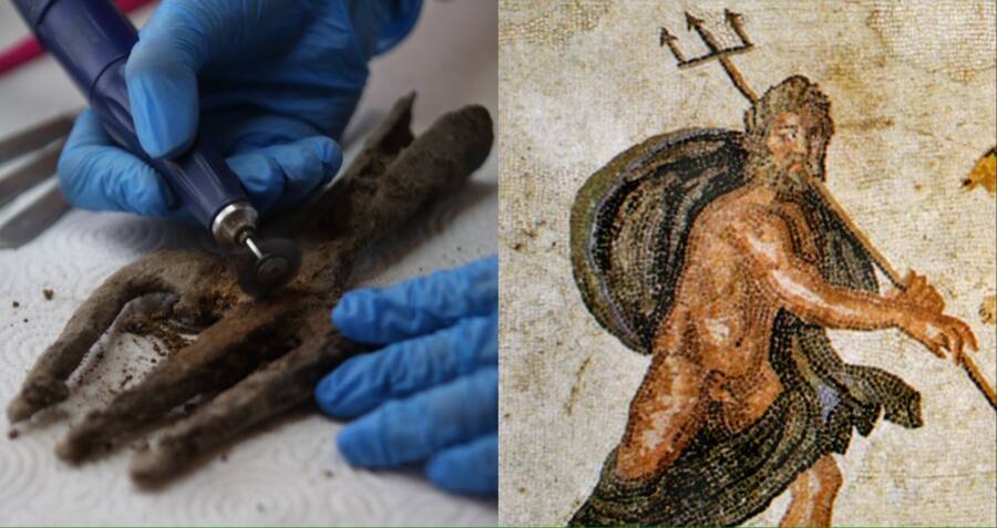 An Ancient Greek Trident Ditemukan di Sisa-sisa Kota Zaman Besi di Laut Aegea