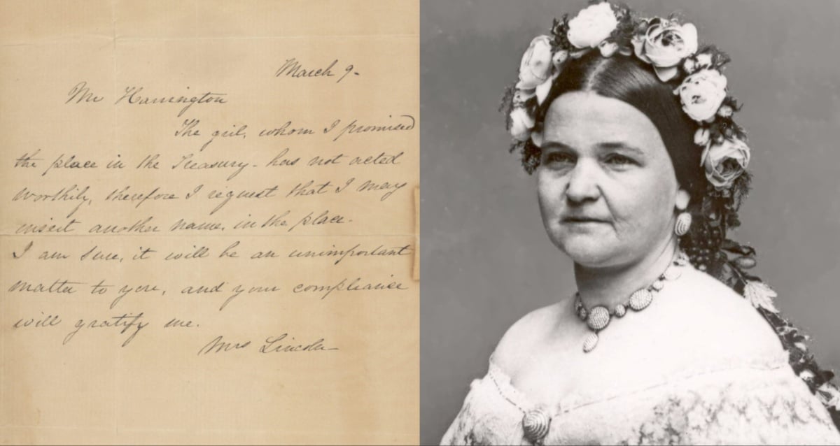 Mary Lincoln Letter Featured